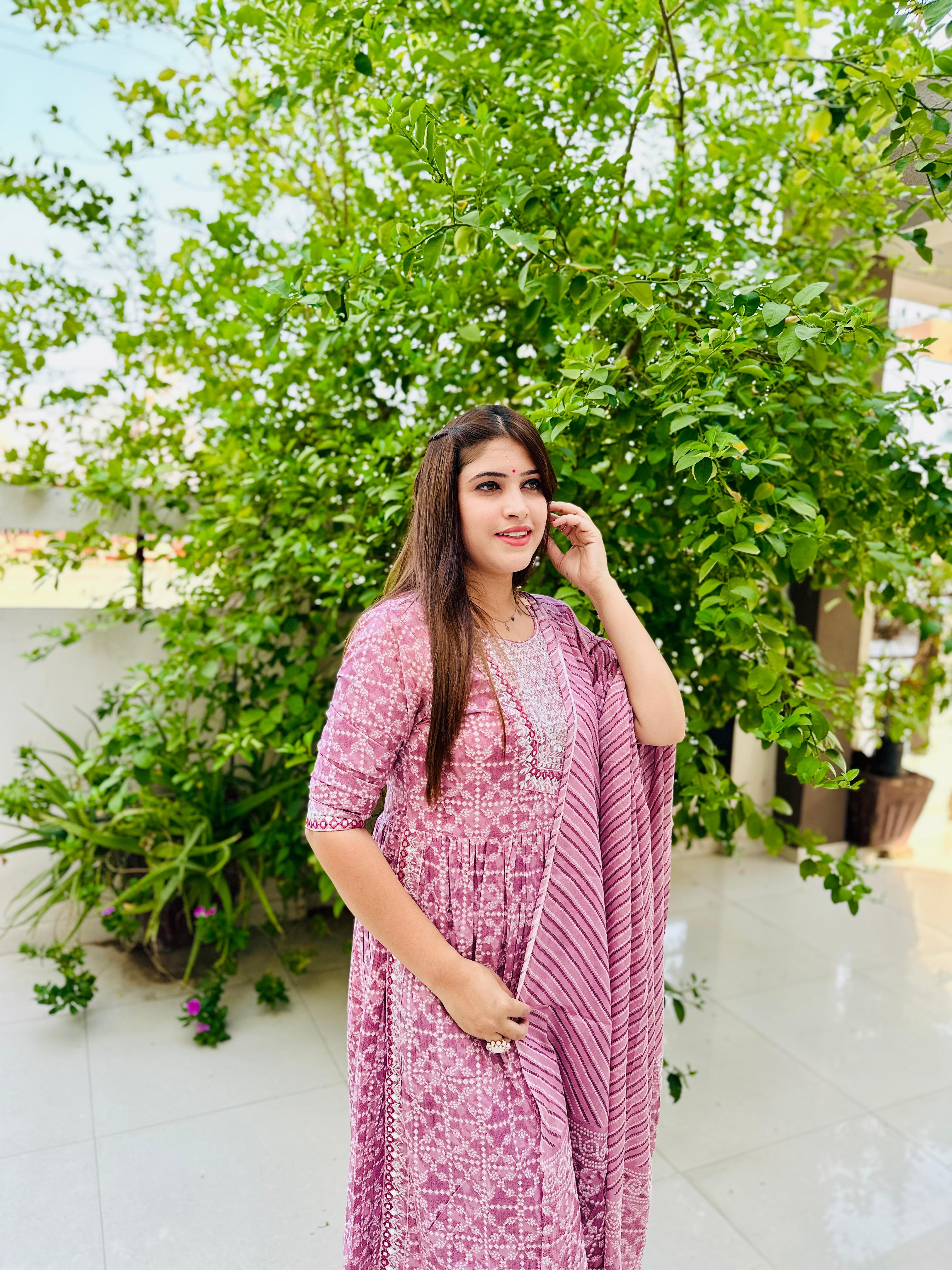 Elegant Summer Cotton Kurti – Breeze Edition | Floral Printed Pure Cotton Kurti for Women